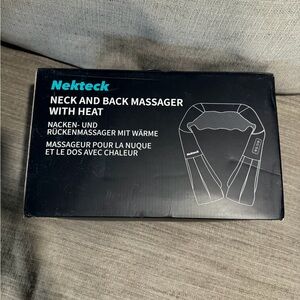 Black Neck and Back Massager with Heat